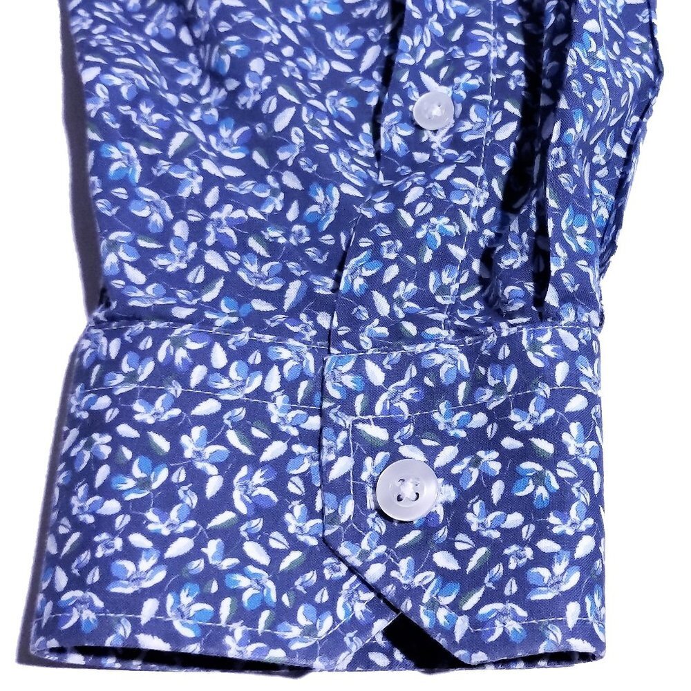 Culturata Luxury Floral Cotton Shirt Sz XL - Picture 4 of 10